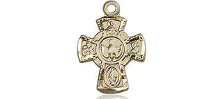 14kt Gold 5-Way Medal