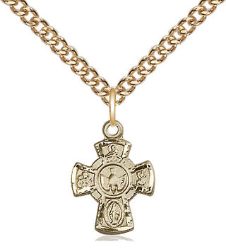 14kt Gold 5-Way Medal