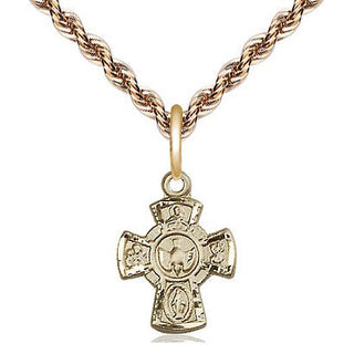 14kt Gold 5-Way Medal