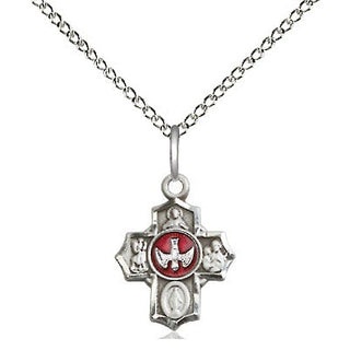 Sterling Silver 5-Way Medal Religious and Catholic Jewelry
