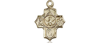 14kt Gold 5-Way Medal
