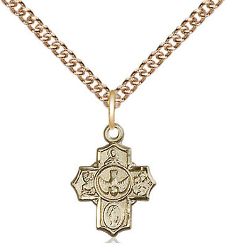 14kt Gold 5-Way Medal