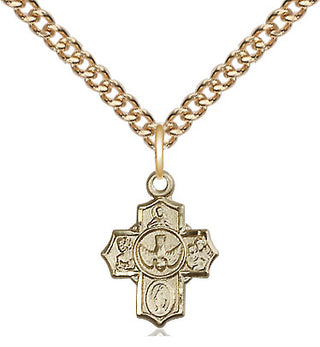 14kt Gold 5-Way Medal