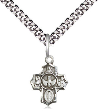 Sterling Silver 5-Way Medal Religious and Catholic Jewelry