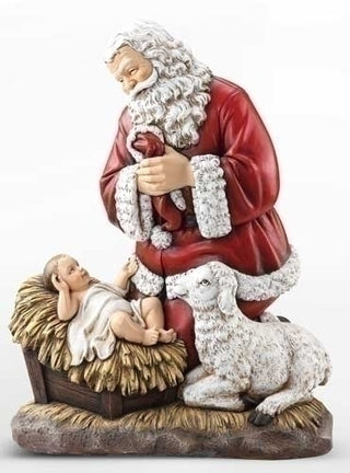24" Kneeling Santa Slim Profile - SALE