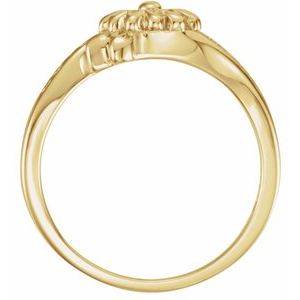 14K Gold Love Waits Chastity Ring