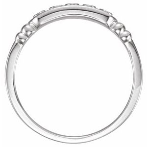 Sterling Silver In The Name of Jesus Chastity Ring
