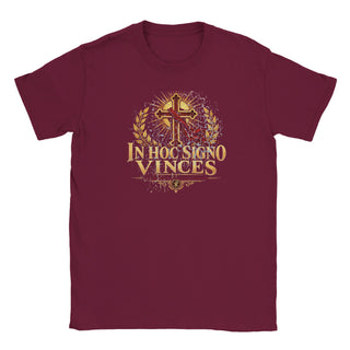 In Hoc Signo Vinces Gold and Crimson T-Shirt - view 8