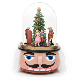 8-Inch Musical Nutcracker Dome With Rotating Scene 120Mm