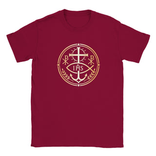 Chi Rho and Anchor Laurel Emblem T-Shirt - view 10
