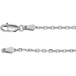 16 Inch Diamond Cut Cable Chain With Lobster Clasp Sterling Silver Ch524 70001 P