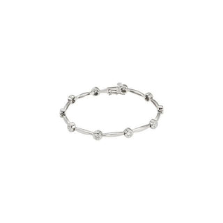 14K White 1 CTW Natural Diamond Line 7 1/2" Bracelet