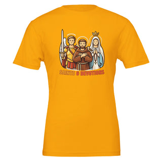 Mary, St. Francis and St. Michael T-Shirt - view 5