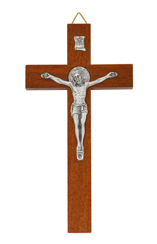 6.25-inch St. Benedict Brown Crucifix Bagged