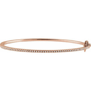 14K Rose 1/2 CTW Natural Diamond PavÃ© 7" Bracelet