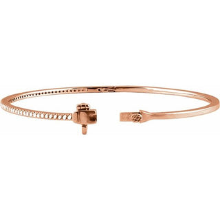 14K Rose 1/2 CTW Natural Diamond PavÃ© 7" Bracelet