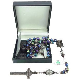 Book of Kells Purple and Bronze Rosary