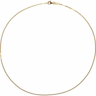 1 mm Diamond-Cut Box Chain 