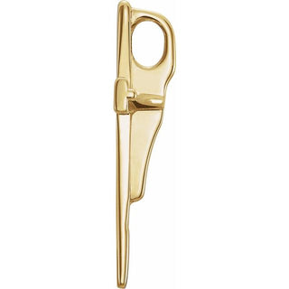 18K Yellow 18x11 mm Cross Pendant