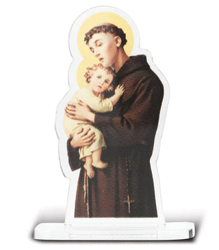 2"X2 3/4" Saint Anthony Statuette With Base 5-Pack