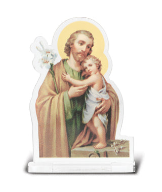 2"X2 3/4" Saint Joseph Statuette With Base 5-Pack