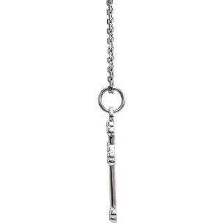 Sterling Silver Cross 18" Necklace