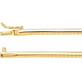 16 Inch Omega Chain With Box Clasp 14K White Gold