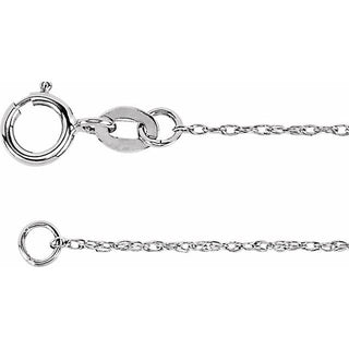 7 Inch Rope Chain Sterling Silver