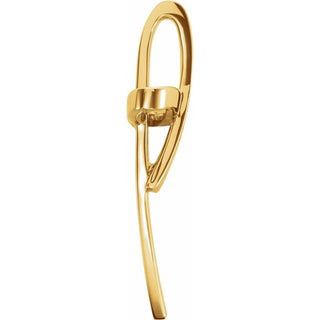 14K Yellow 36.75x22.25 mm Cross Pendant