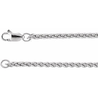 7 Inch Wheat Bracelet With Lobster Clasp Sterling Silver
