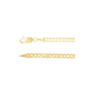 7 Inch Curb Chain Bracelet 14K Yellow Gold