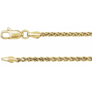 16 Inch Diamond Cut Wheat Chain With Lobster Clasp Sterling Silver Ch521 70001 P