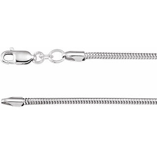 7 Inch Round Snake Bracelet Sterling Silver