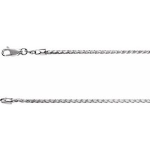 1.75 mm Diamond-Cut Wheat Chain 