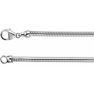 7 Inch Round Snake Bracelet Sterling Silver Ch265 139502 P