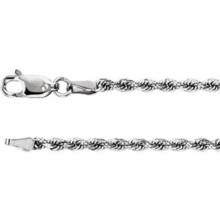 7 Inch Diamond Cut Rope Bracelet With Lobster Clasp 14K Yellow Gold Ch989 105 P