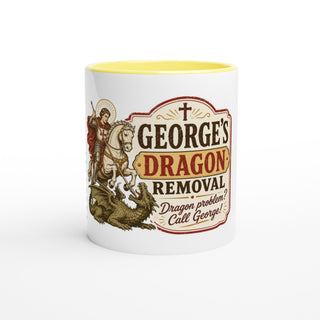 St. George 'Dragon Removal Service' 11 oz Mug