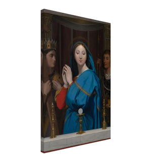 Virgin Mary Adoring the Host Canvas Print - view 5