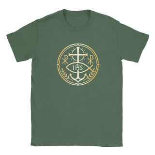 Chi Rho and Anchor Laurel Emblem T-Shirt - view 13