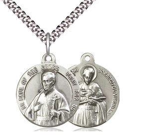 Sterling Silver Saint Paul of the Cross Pendant Necklace
