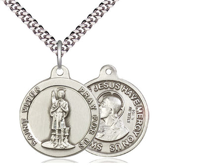 Sterling Silver St. Vitus Necklace | Large