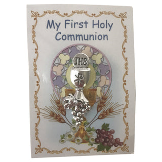 Bulk Chalice Silver Tone Lapel Pin - Girl