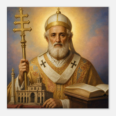 St. Sylvester I - Devotional Canvas