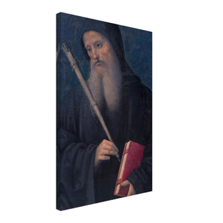 St. Benedict with Book and Staff Canvas Print - view 5