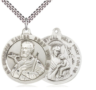 Sterling Silver Saint Francis Xavier Pendant Necklace