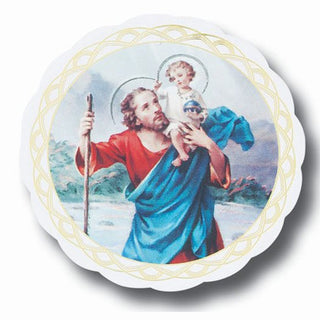 St Christopher 3" Auto Stickers 10-Pack