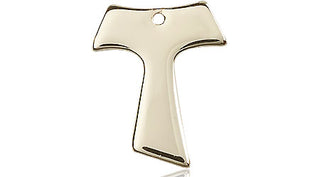 14kt Gold Filled Tau Cross Medal