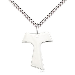 Sterling Silver Tau Cross Medal Religious Jewelry