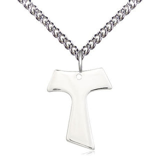 Sterling Silver Tau Cross Medal Religious Jewelry