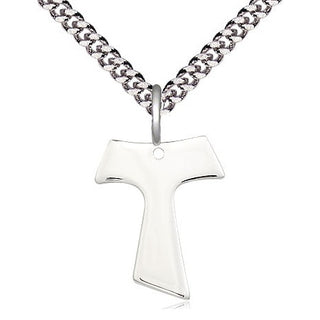 Sterling Silver Tau Cross Medal Religious Jewelry